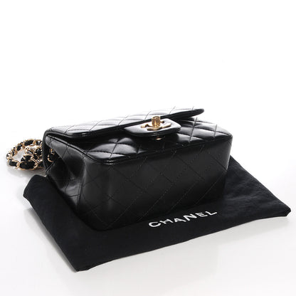 Chanel Lambskin Quilted Mini Square Flap Black 4 of 8