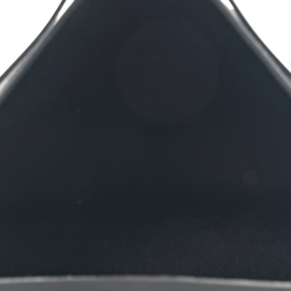 Hermes Military Toile Vache Hunter Herbag Messenger 39 Black 6 of 12