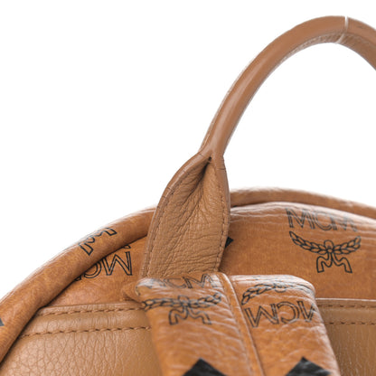 MCM Visetos Medium Side Studs Stark Backpack Cognac 10 of 12