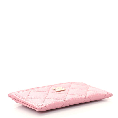 Chanel Caviar Quilted Card Holder Pink 4 of 10