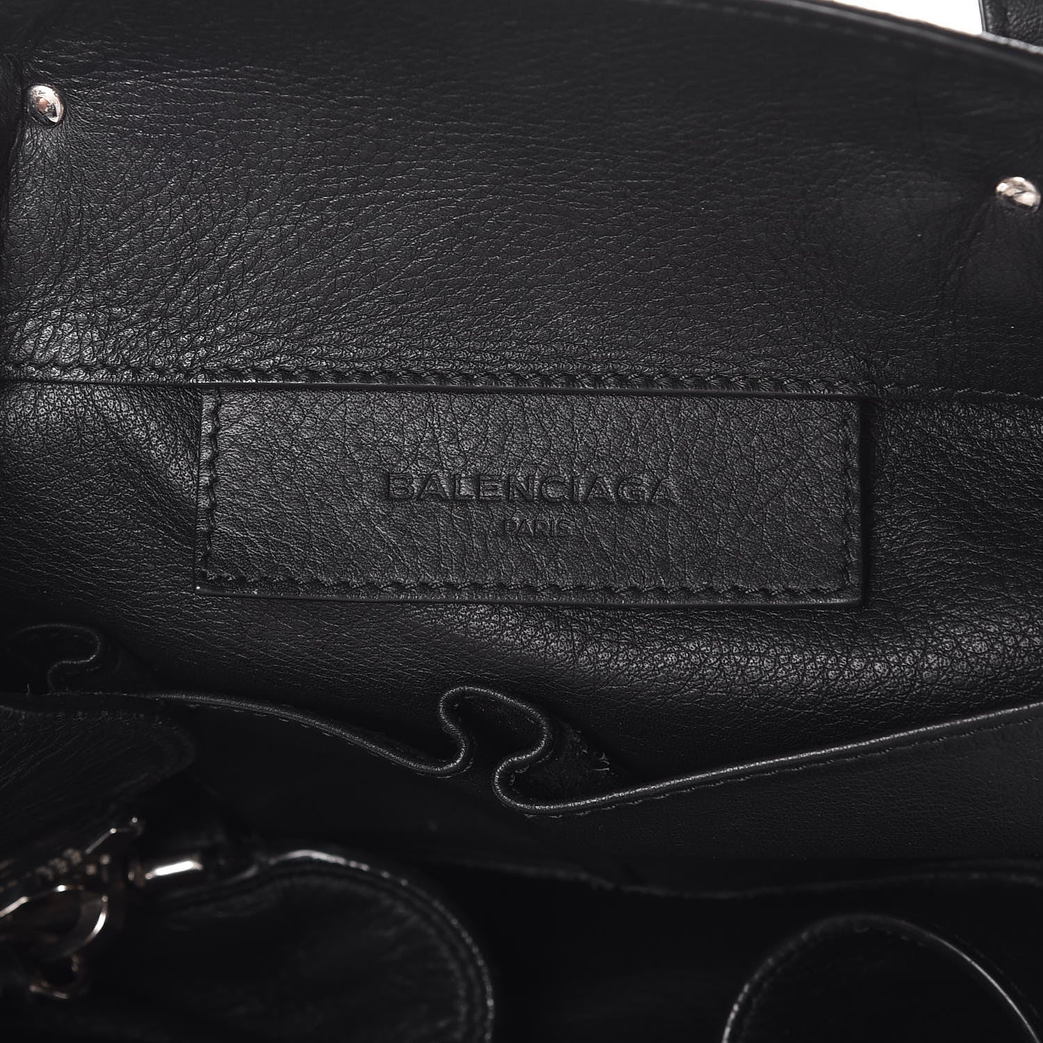 Balenciaga Supple Calfskin Papier A4 Zip Around Tote Black 6 of 7