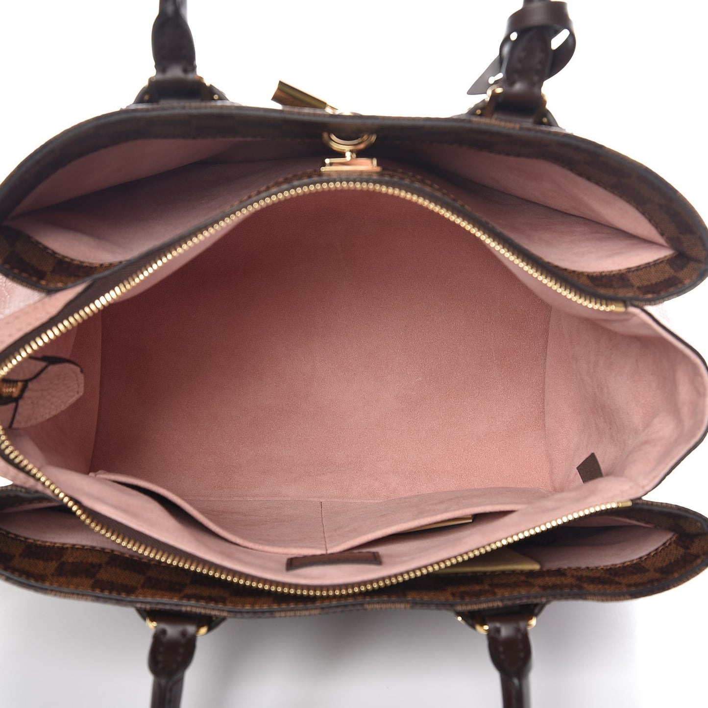 Cuir Taurillon Damier Ebene Normandy Magnolia