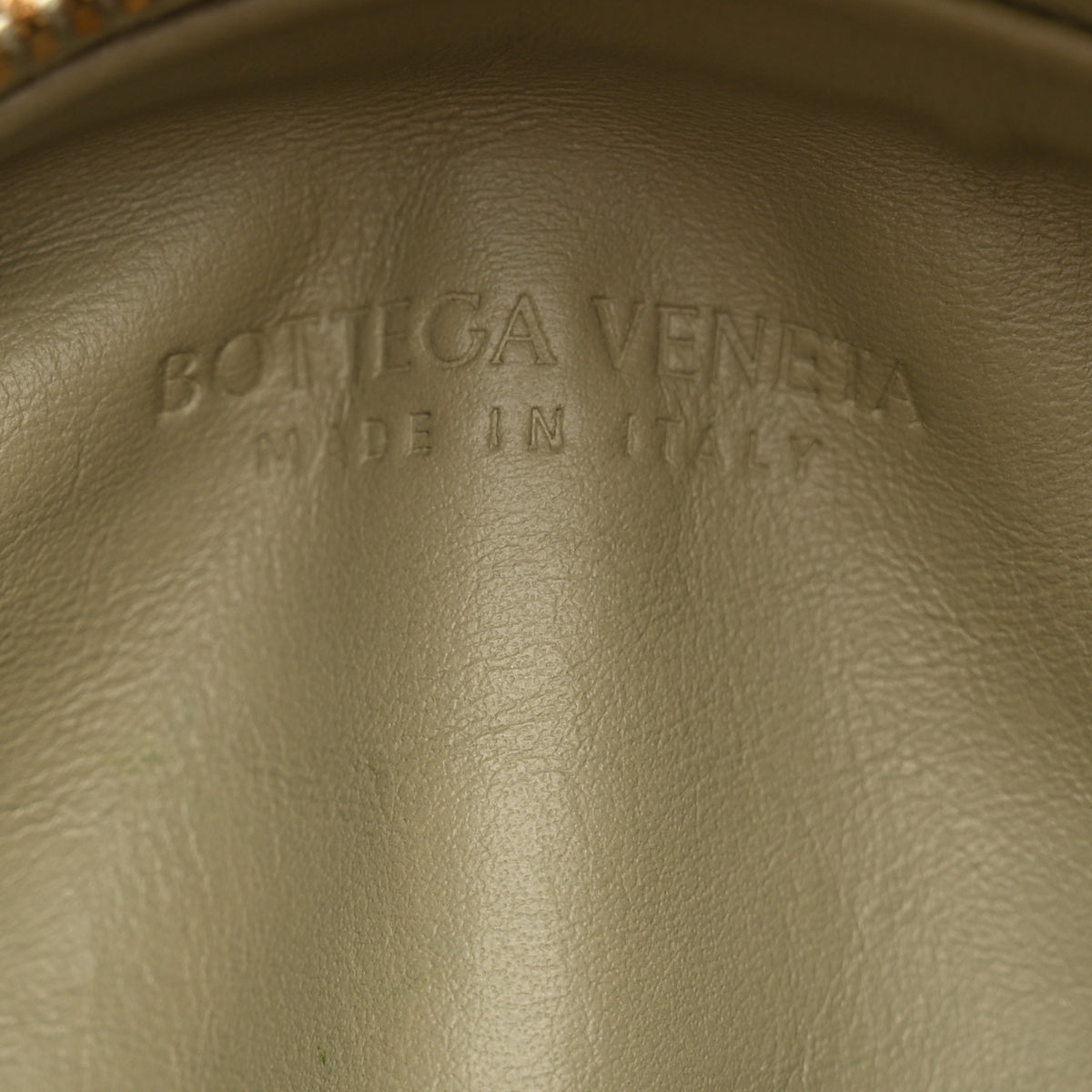 Nappa Intrecciato Mini Jodie Travertine