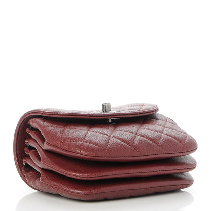 Chanel Goatskin Quilted CC Waiter Crossbody Burgundy 4 of 8