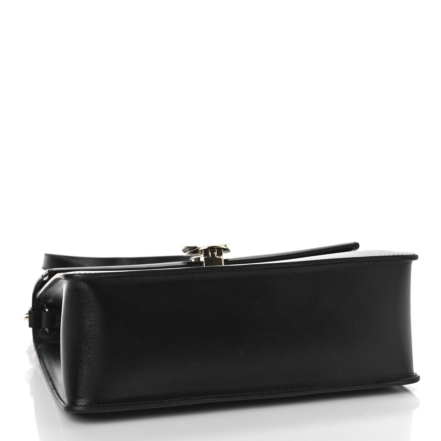Box Calfskin Medium Penelope Top Handle Bag Black