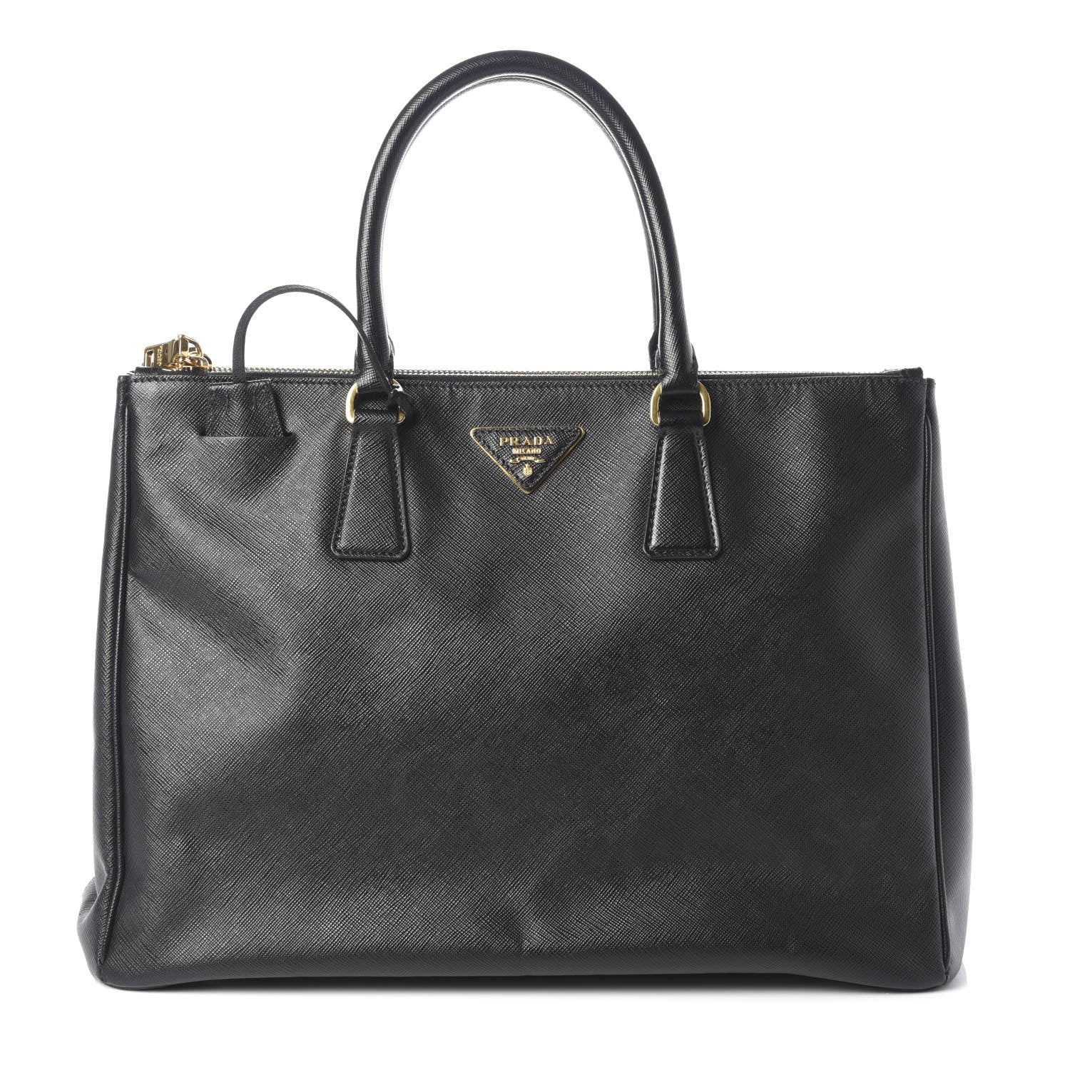 Prada Saffiano Large Galleria Double Zip Tote Black 1 of 9