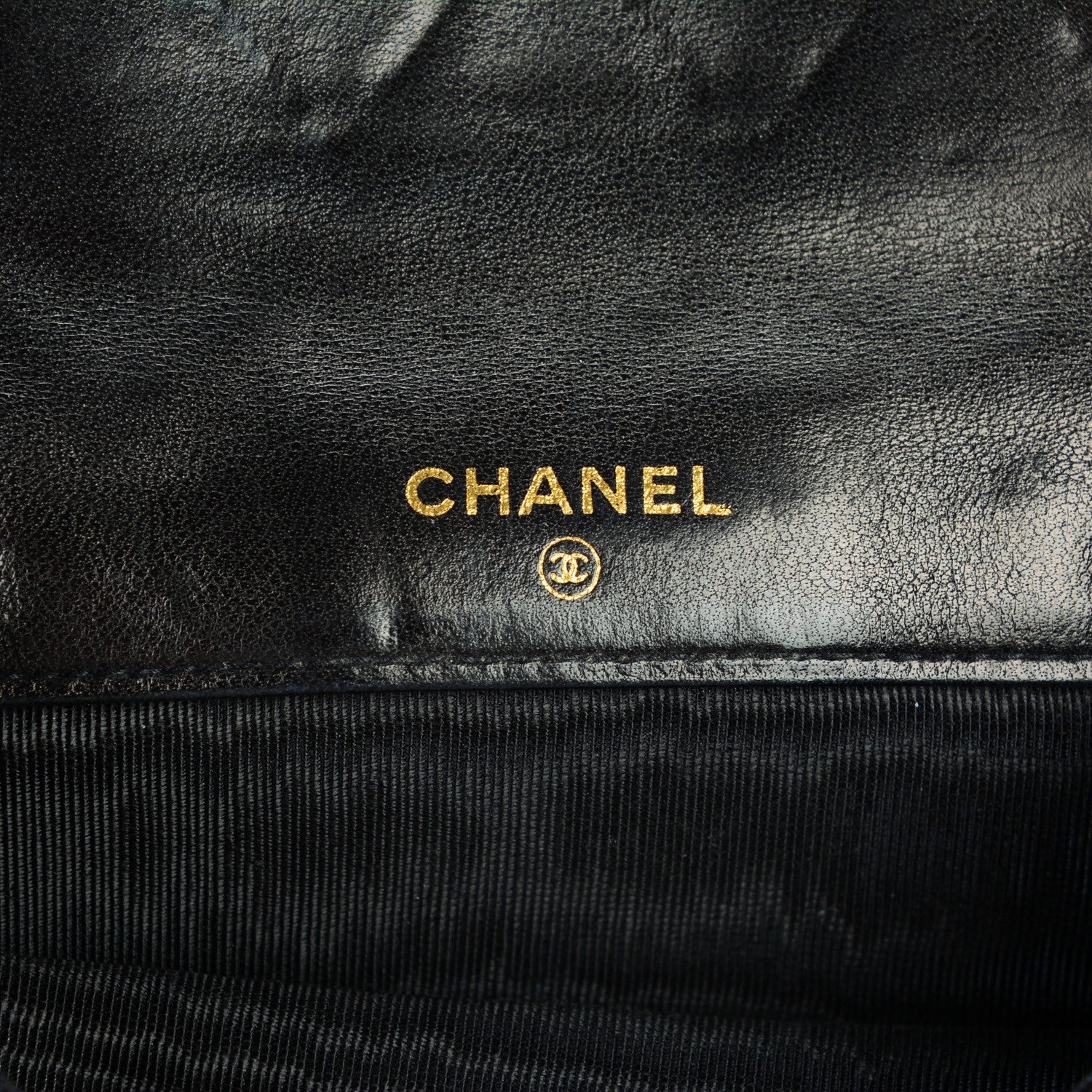 Chanel Calfskin Diamond Stitched Compact Wallet Black 6 of 8