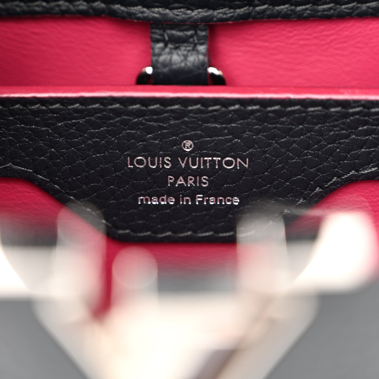 Louis Vuitton Taurillon Capucines BB Cobalt Fuchsia 6 of 11
