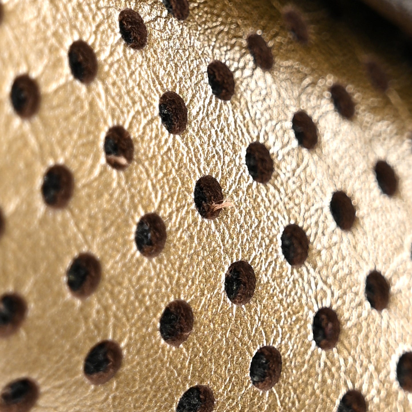 Perforated Calfskin Large ChYc Clutch Bronze