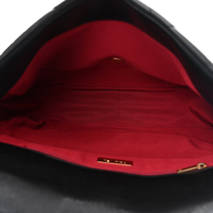 Chanel Goatskin Quilted Maxi Chanel 19 Flap Black 5 of 10
