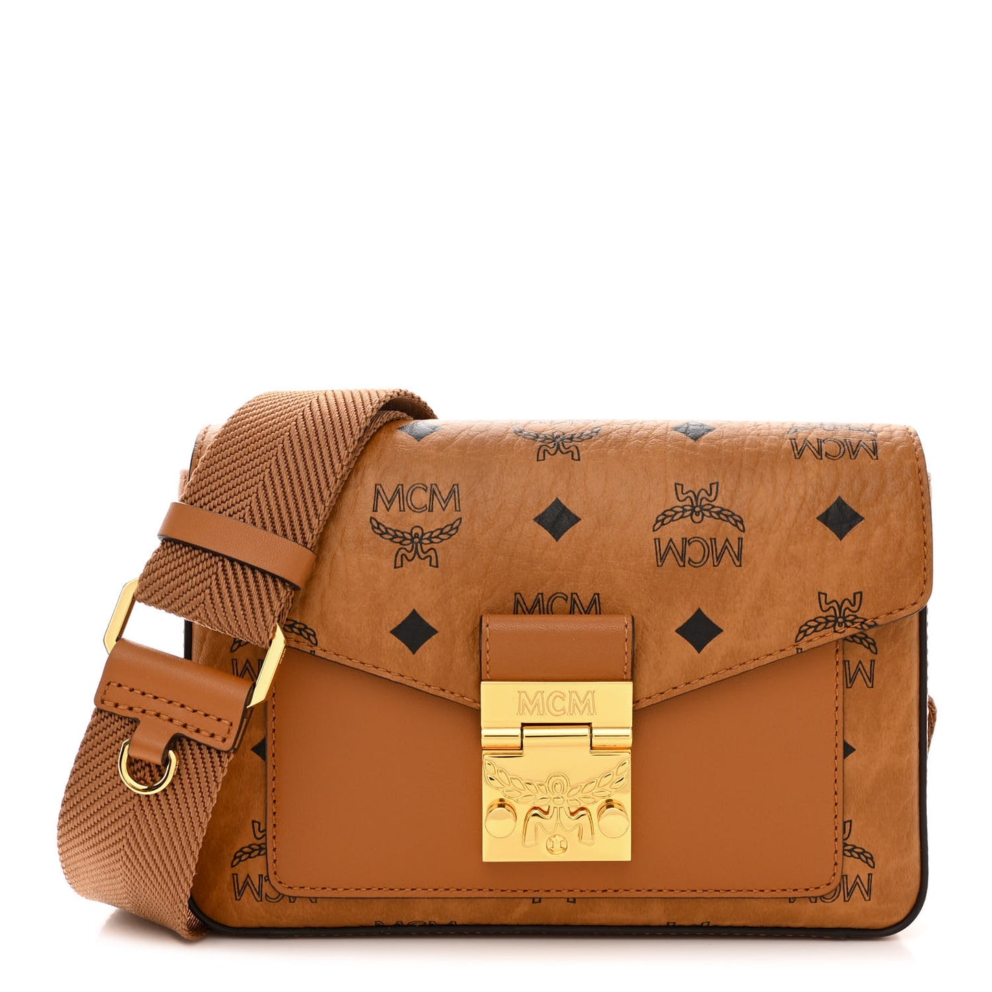 Visetos Small Millie Crossbody Belt Bag Cognac