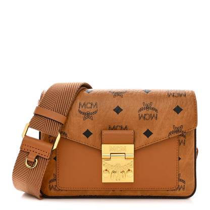 MCM Visetos Small Millie Crossbody Belt Bag Cognac 1 of 10