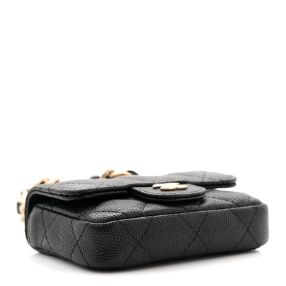 Chanel Caviar Quilted Mini Chain Belt Bag Black 4 of 11