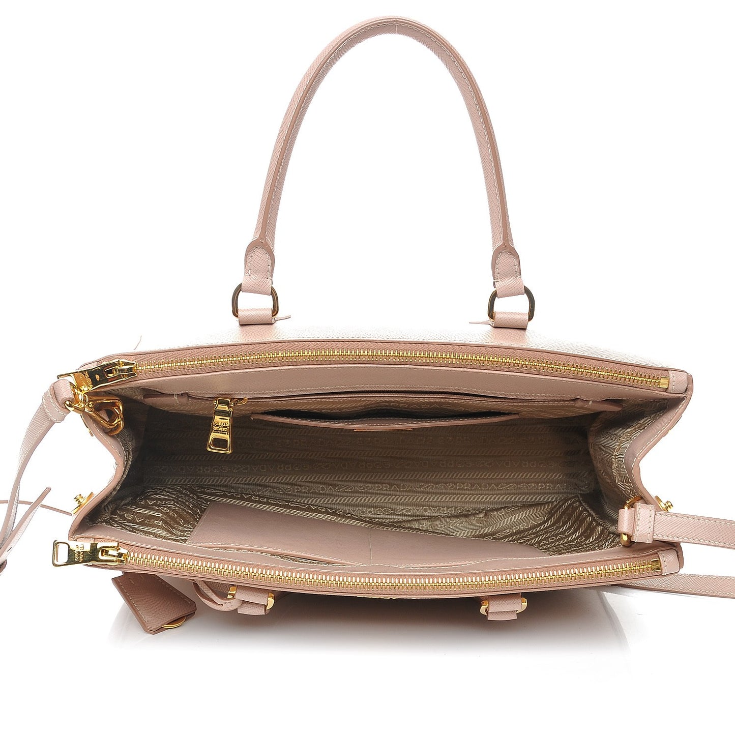 Saffiano Medium Galleria Double Zip Tote Cammeo