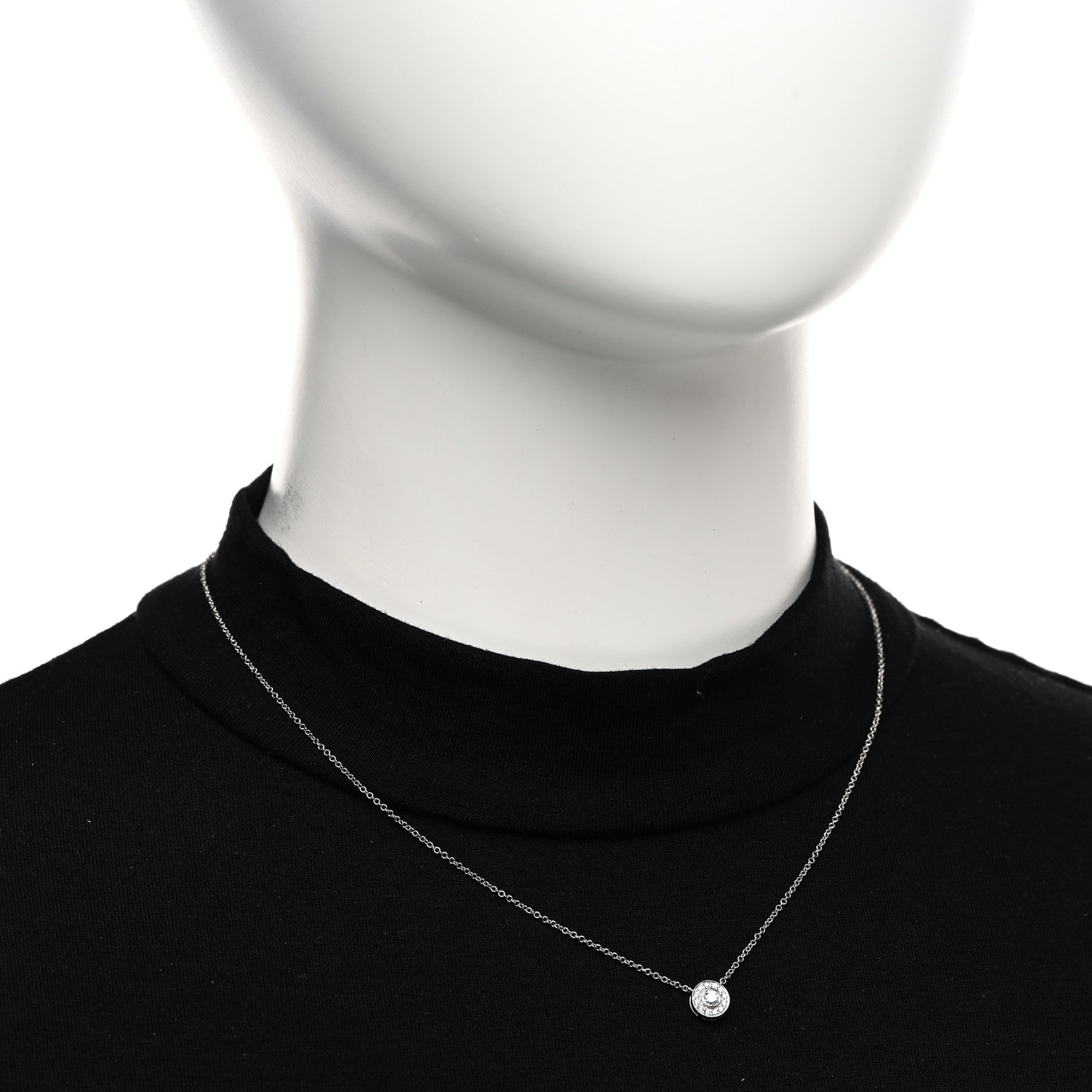 Tiffany Platinum Diamond Soleste Pendant Necklace 2 of 5