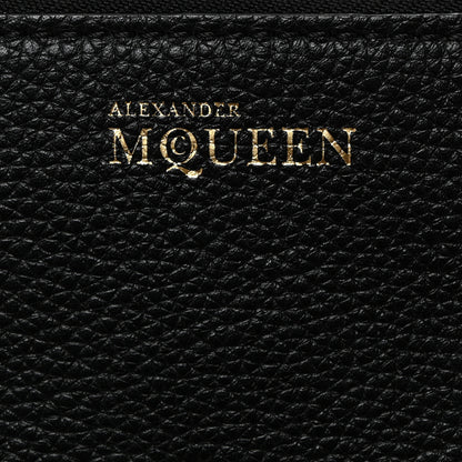 Alexander McQueen Grained Calfskin Padlock Crossbody Bag Black 6 of 10