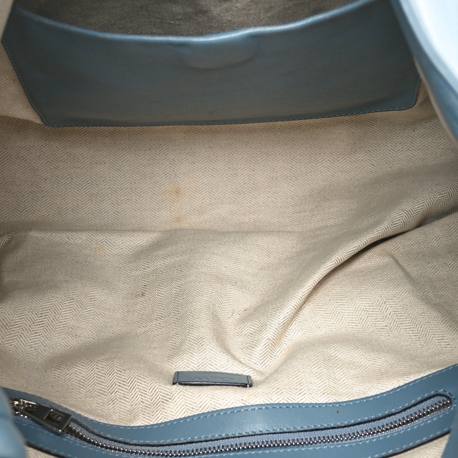 Loewe Calfskin Small Flamenco Knot Hobo Stone Blue 5 of 10