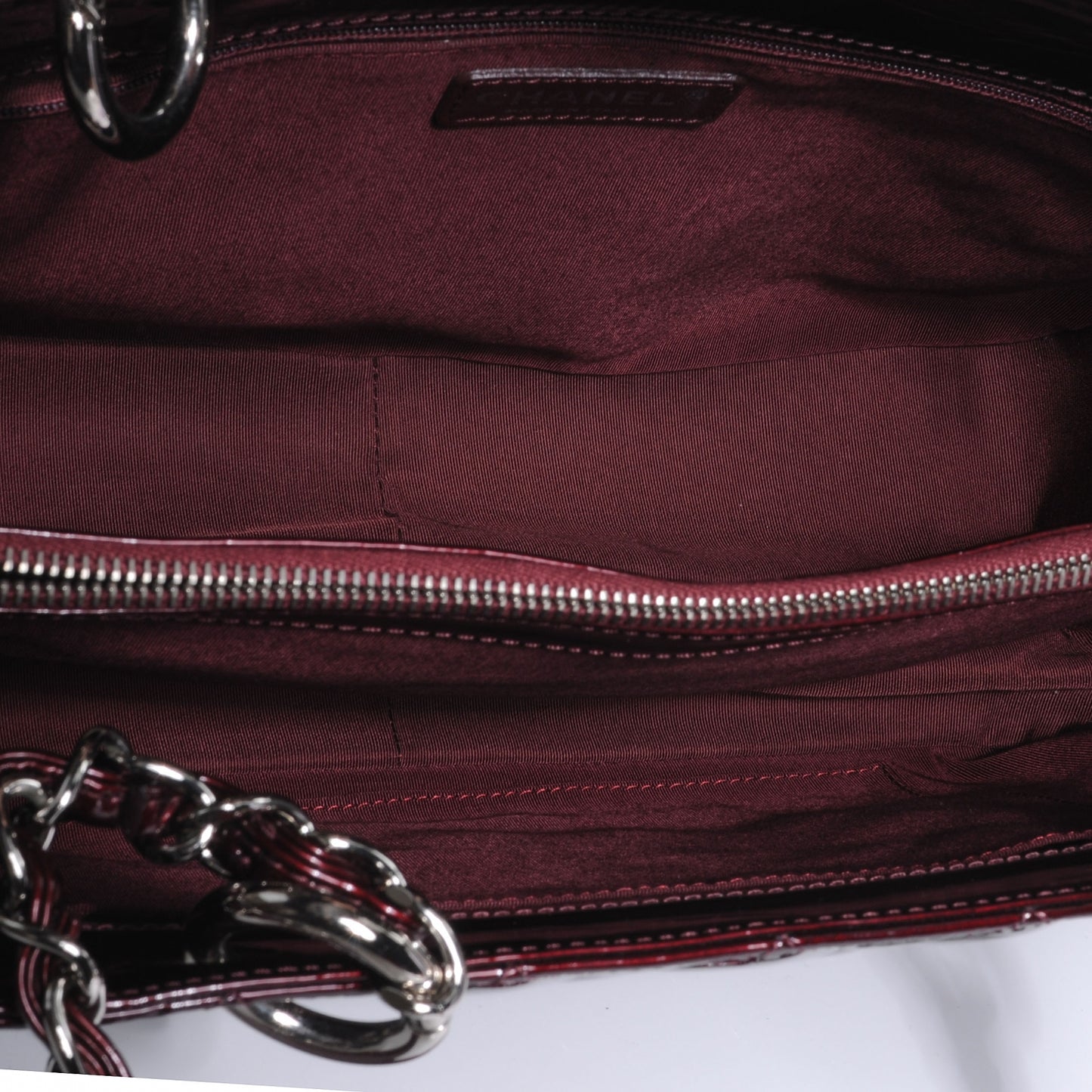 Patent Grand Shopping Tote GST Bordeaux