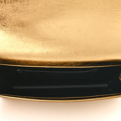 Saint Laurent Metallic Calfskin Monogram Large Belle De Jour Clutch Gold 5 of 11