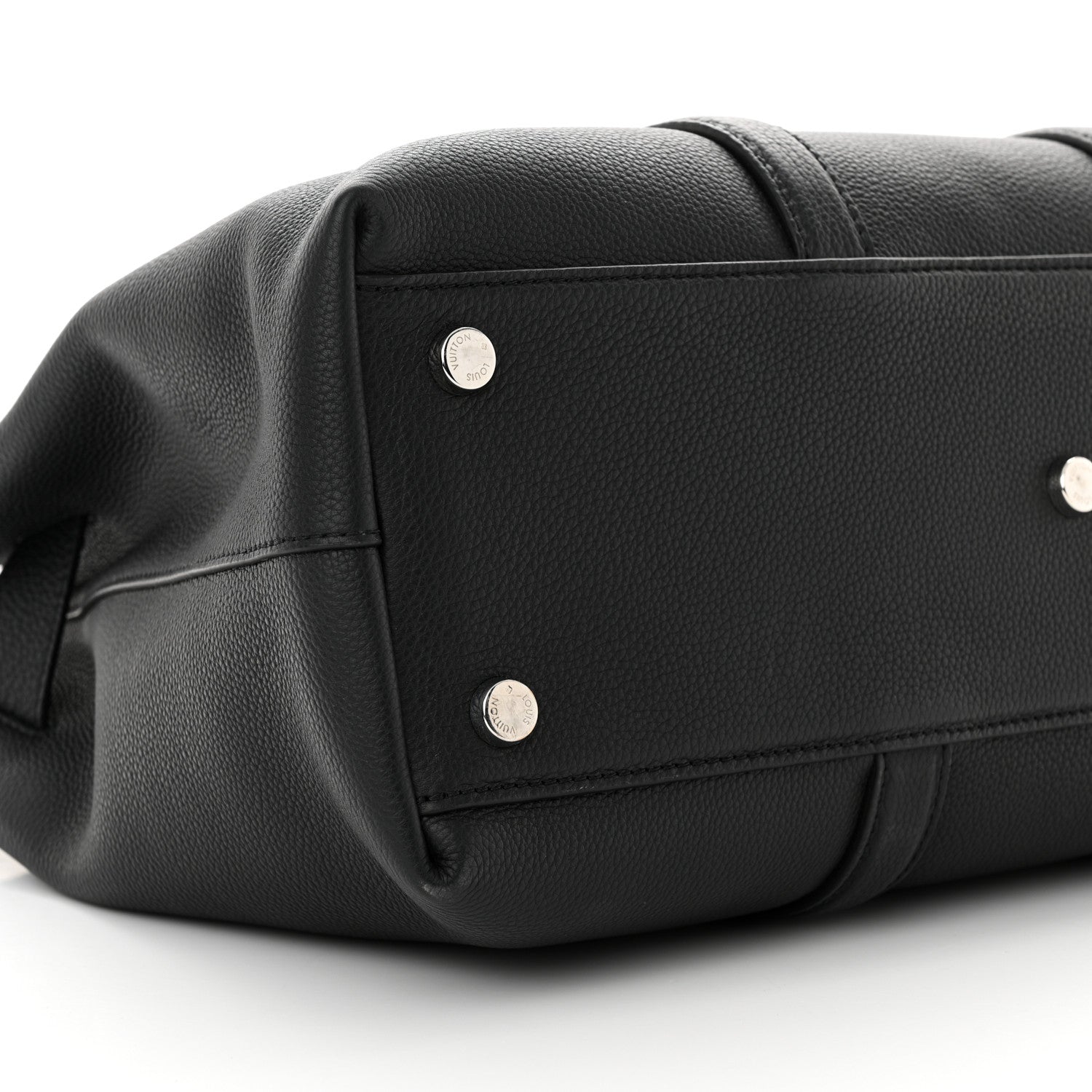 Louis Vuitton Millesime Calfskin Georges Tote MM Black 9 of 13