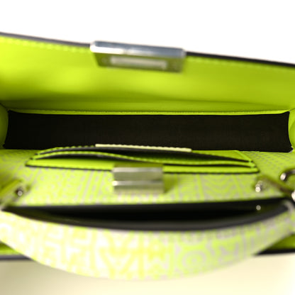 Fendi X MARC JACOBS Vitello King Cover Micro Fendi Roma Embossed Peekaboo I See U X Cross Satchel Neon Yellow 5 of 11