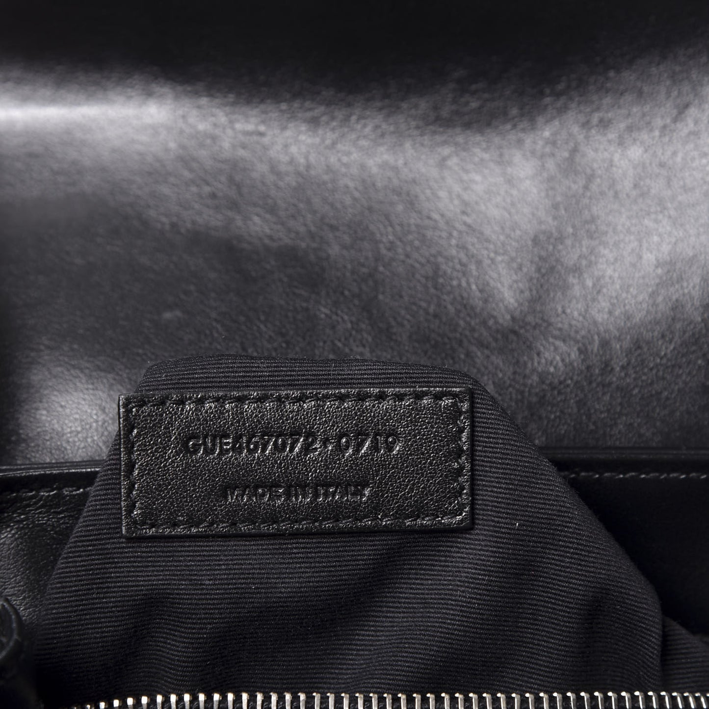 Calfskin Y Quilted Monogram Toy Loulou Crossbody Bag Black