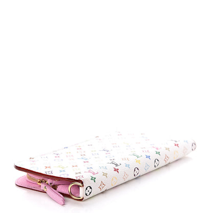 Louis Vuitton Monogram Multicolor Insolite Wallet White Litchi 4 of 8
