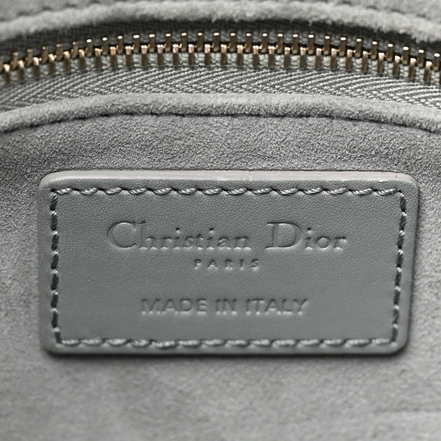 Christian Dior Ultra Matte Calfskin Cannage Small My ABCDior Lady Dior Gray 6 of 17