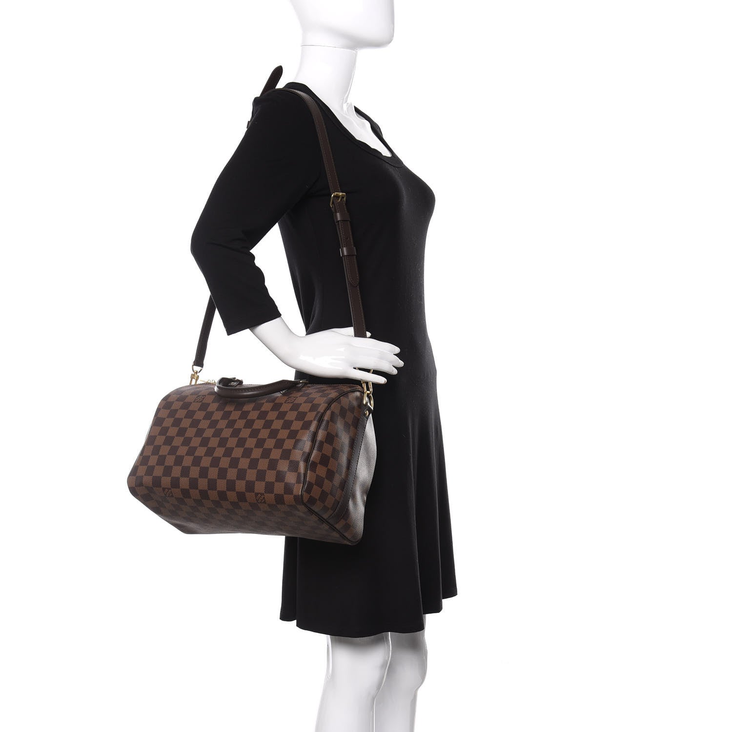 Louis Vuitton Damier Ebene Speedy Bandouliere 30 2 of 10