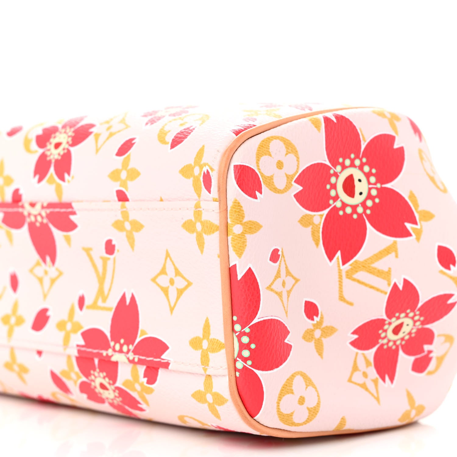 Louis Vuitton Monogram Cherry Blossom Sac Retro Bag Red 9 of 12