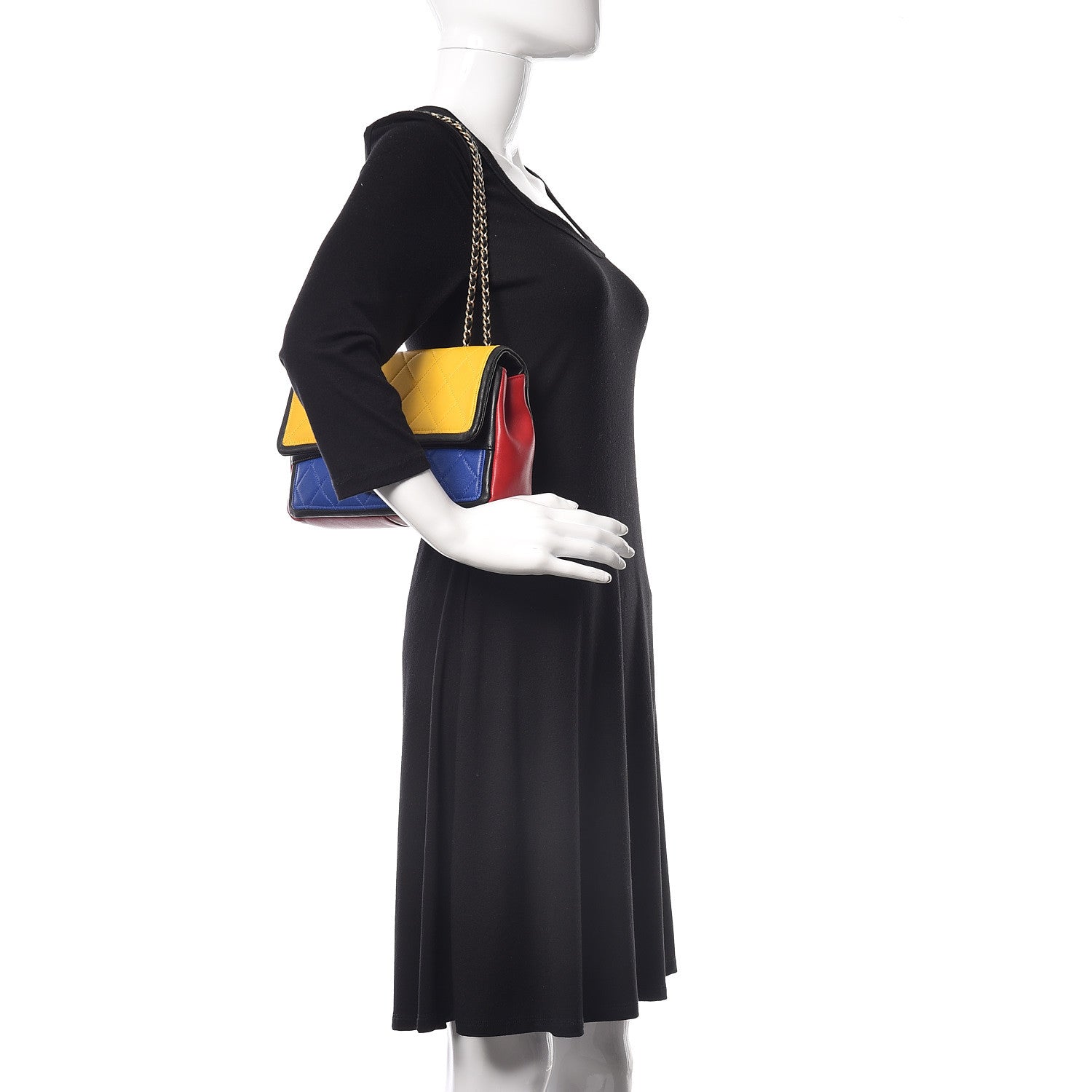 Chanel Lambskin Quilted Medium Graphic Flap Multicolor 3 of 15