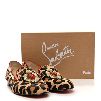 Christian Louboutin Pony Hair Safari Mi Corozon Loafers 41 Brown 11 of 11