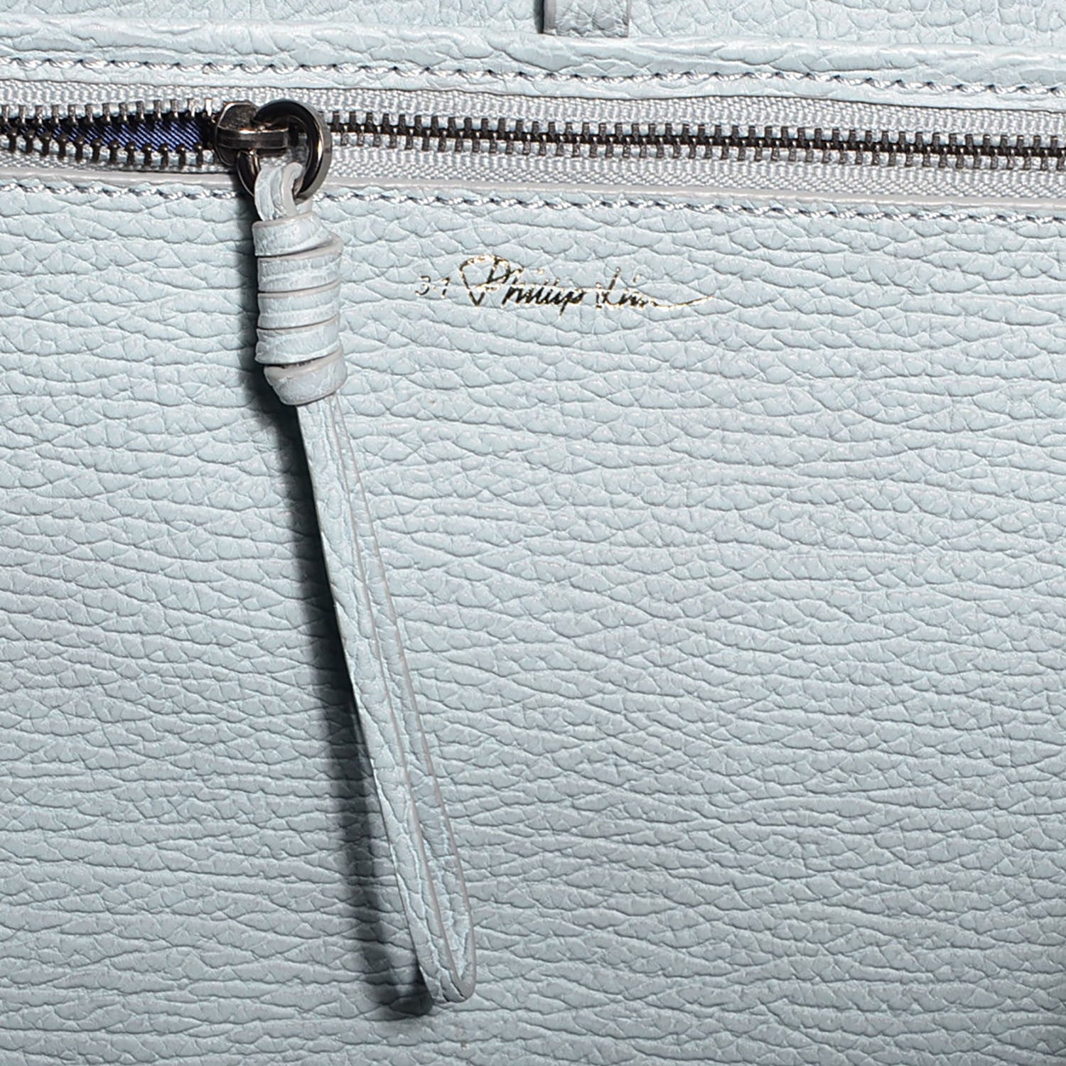 3.1 Phillip Lim 3.1 Leather Large Pashli Satchel Light Blue 6 of 13