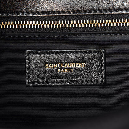 Saint Laurent Lambskin Matelasse Monogram Medium Niki Chain Satchel Black 6 of 10