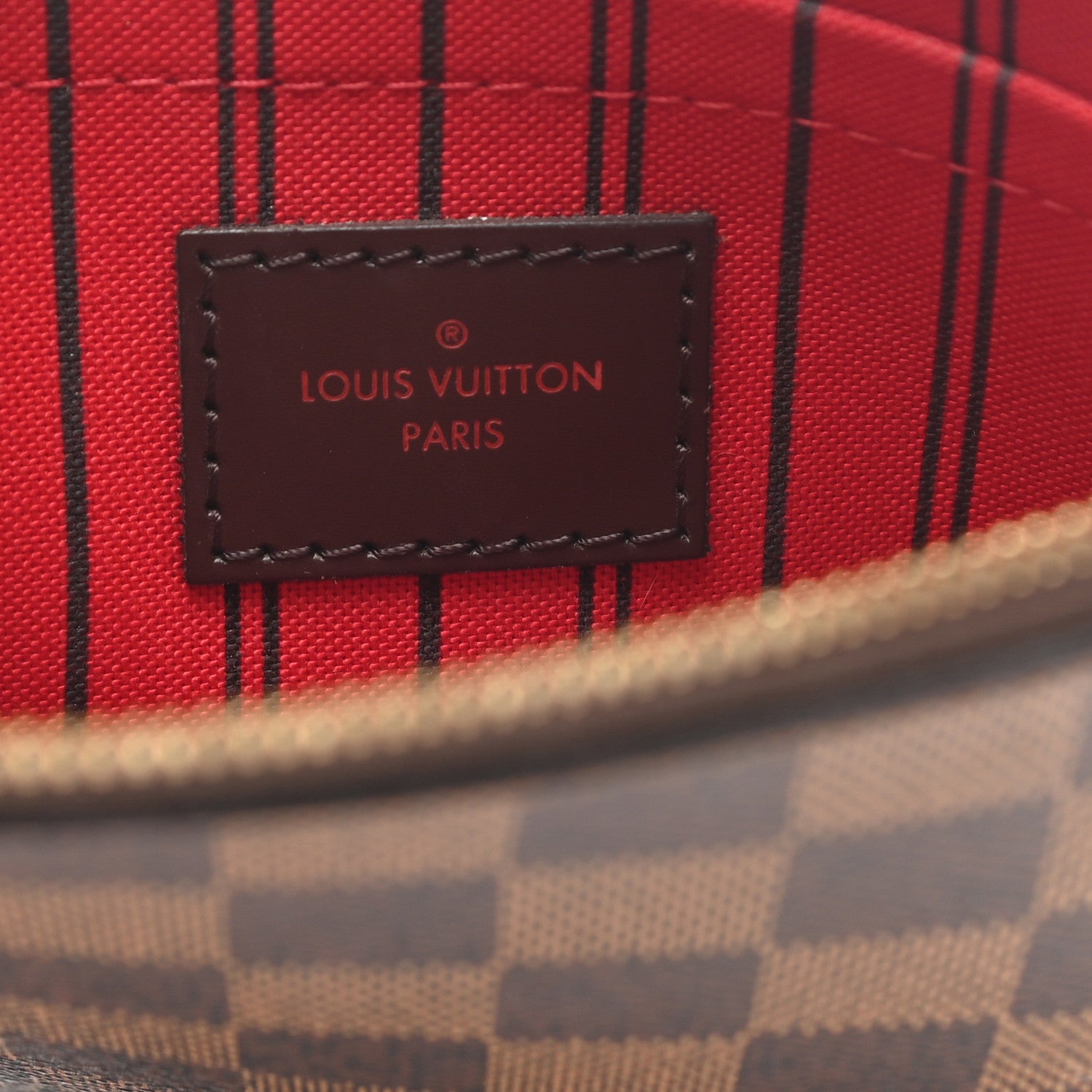 Louis Vuitton Damier Ebene Neverfull MM GM Pochette 6 of 7