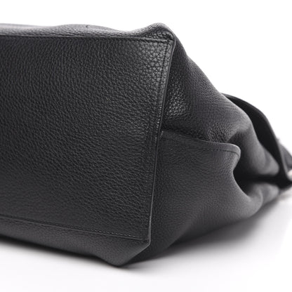 Gucci Pebbled Calfskin Large Bamboo Daily Top Handle Bag Black 8 of 10