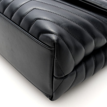 Saint Laurent Calfskin Y Quilted Monogram Medium Loulou Chain Satchel Black 9 of 9