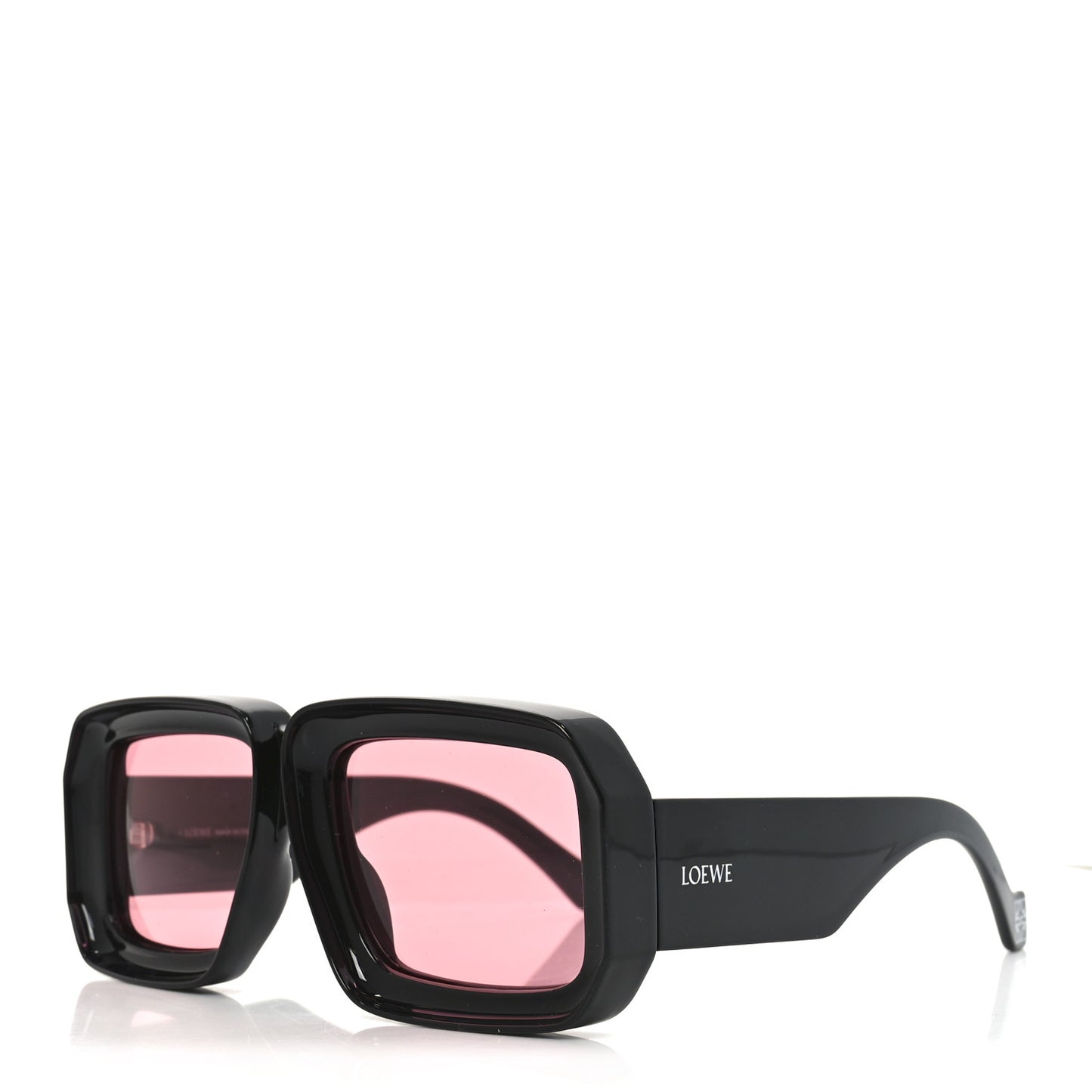 Acetate Paula's Ibiza Dive In Mask Sunglasses LW40064U Black Pink