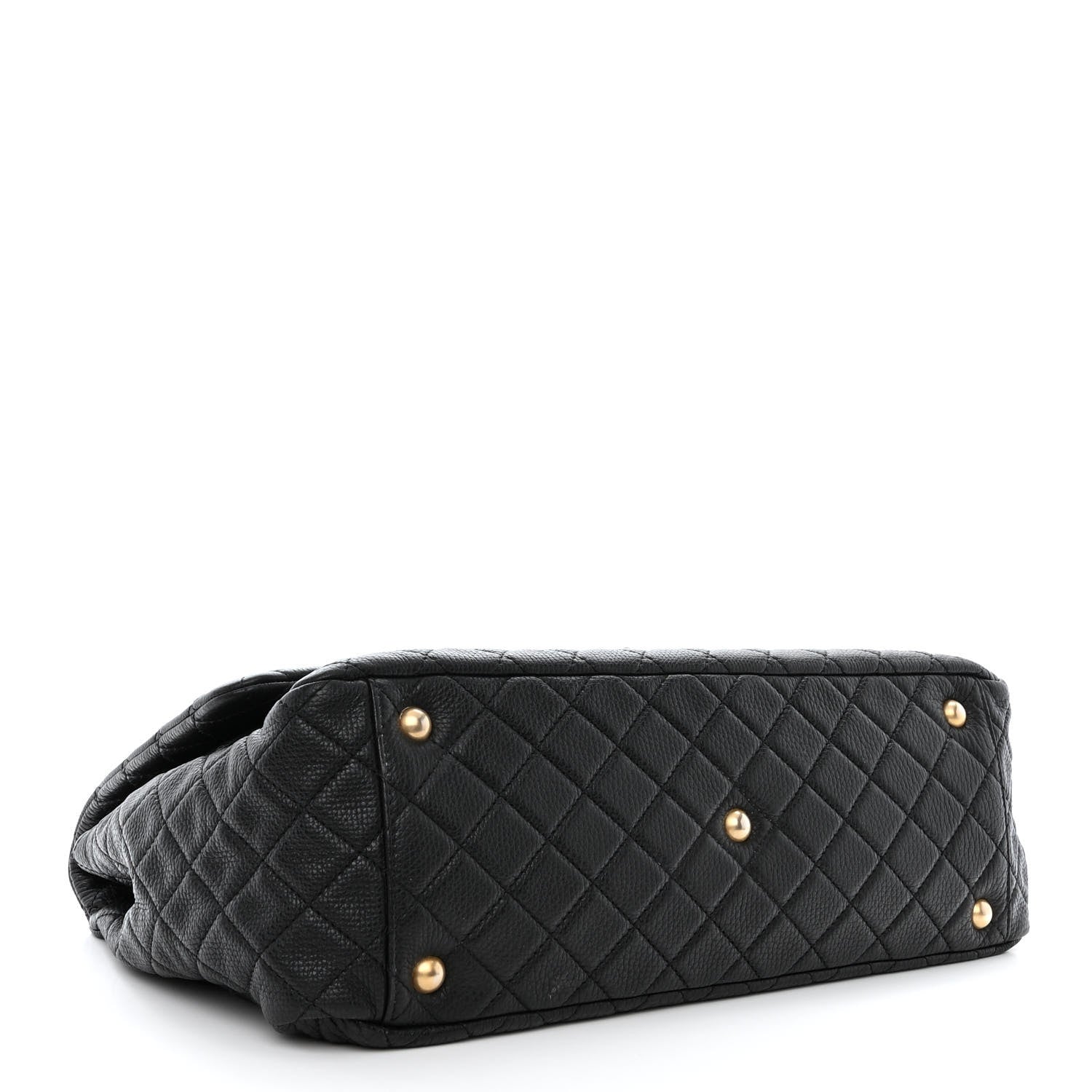 Chanel Calfskin Quilted XXL Travel Flap Bag Black 4 of 11