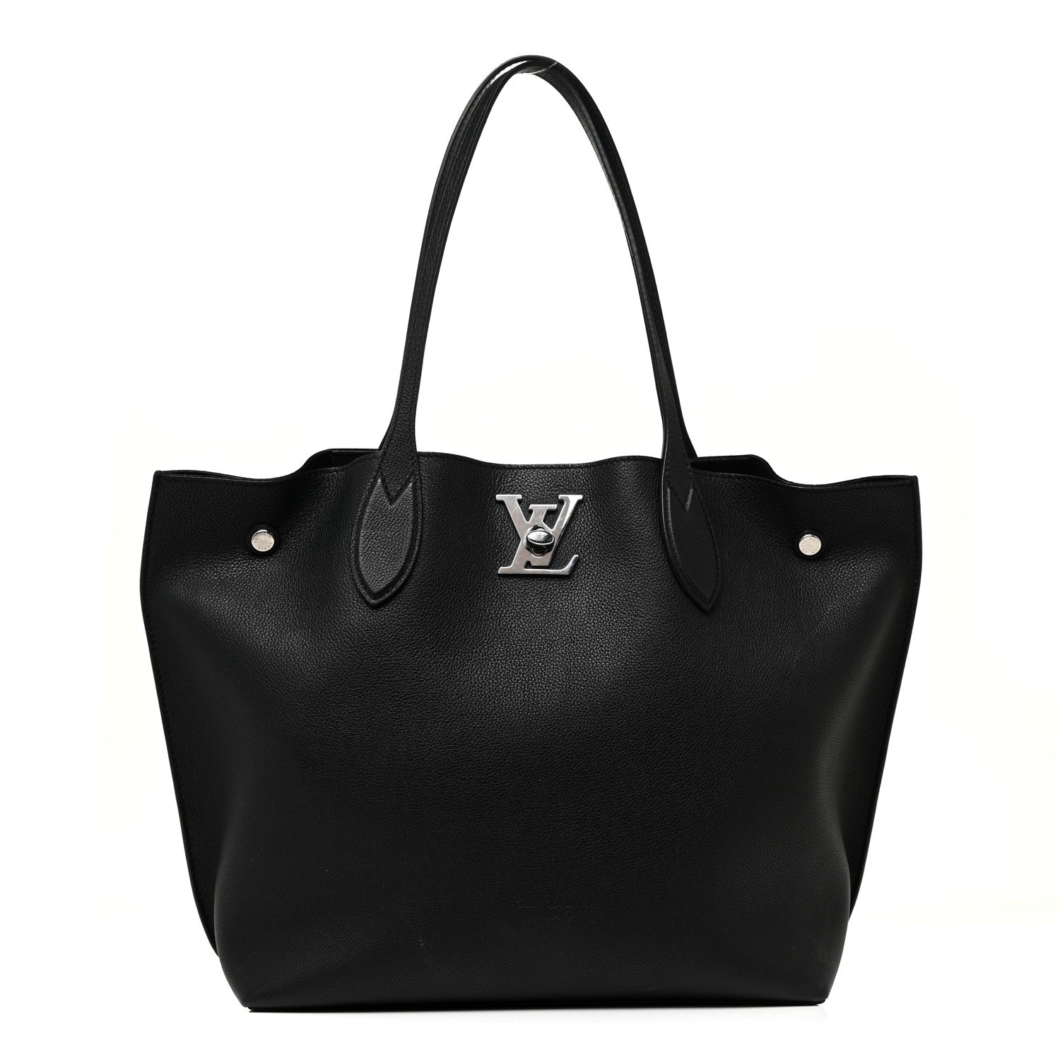 Louis Vuitton Calfskin Lockme Go Tote Black 1 of 20