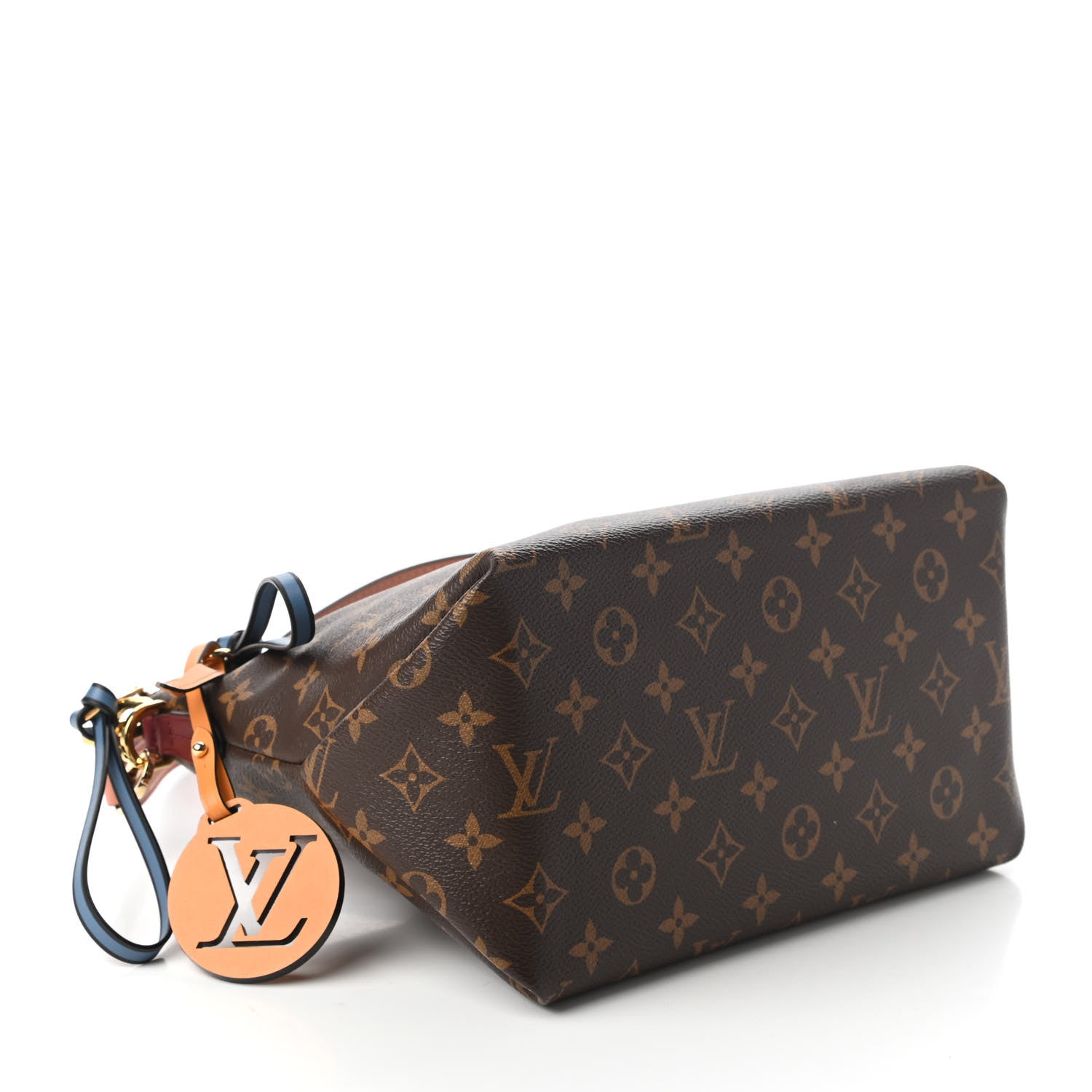 Louis Vuitton Monogram Beaubourg Hobo Mini Bordeaux Red Peach Safran Blue Jean Blue 4 of 10