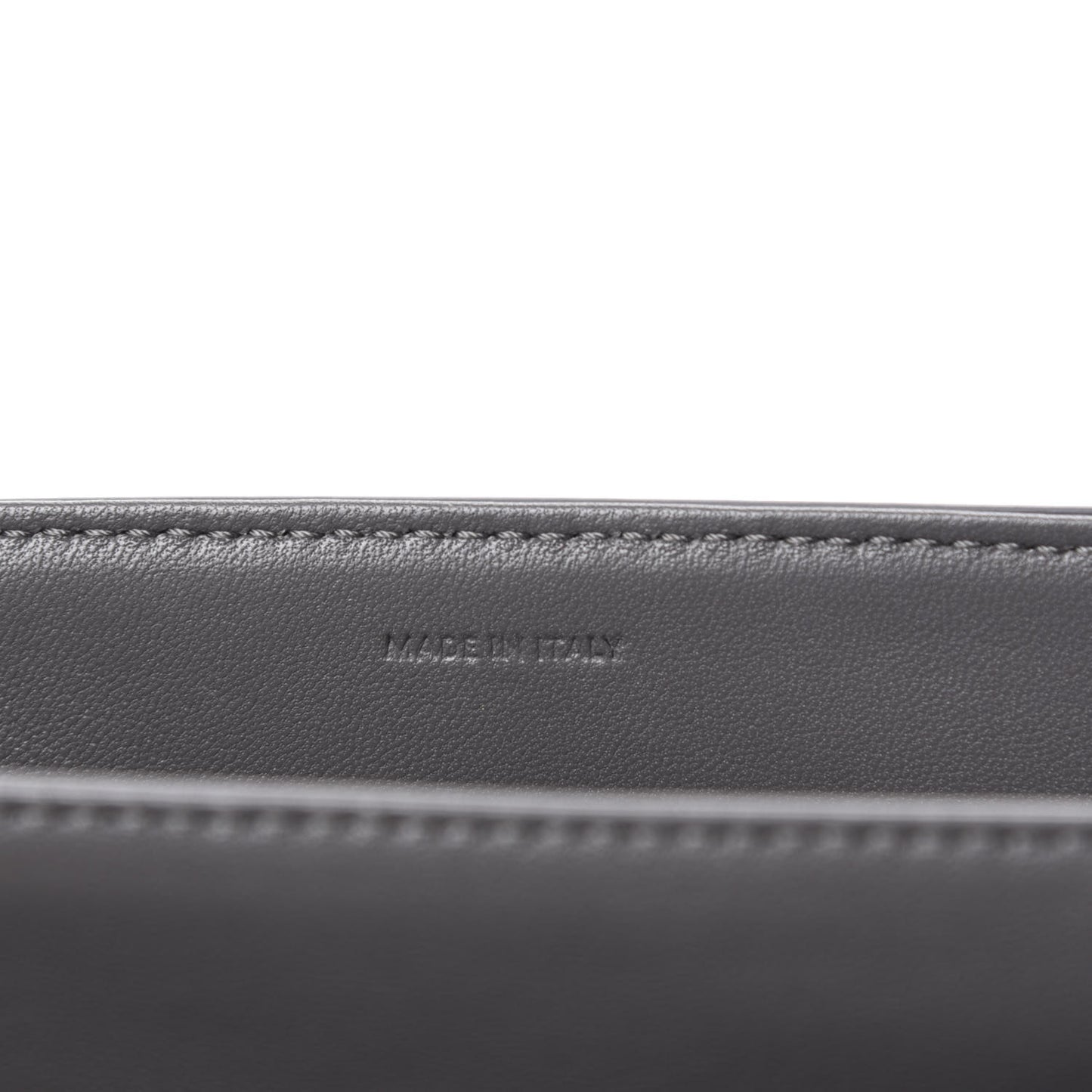 Shiny Calfskin Medium Triomphe Grey