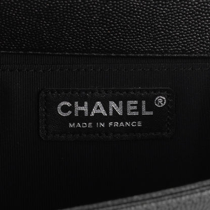 Chanel Caviar Quilted Medium Boy Flap So Black 6 of 7