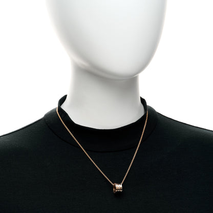 Bulgari 18K Rose White Gold B.Zero1 Pendant Necklace 2 of 5