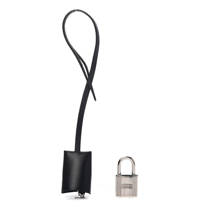 Hermes Vache Hunter Lock and Key Clochette Set Black 1 of 2