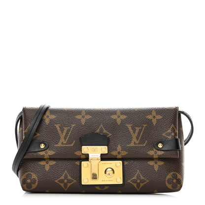 Louis Vuitton Monogram Triangle Chain Wallet Black 1 of 10