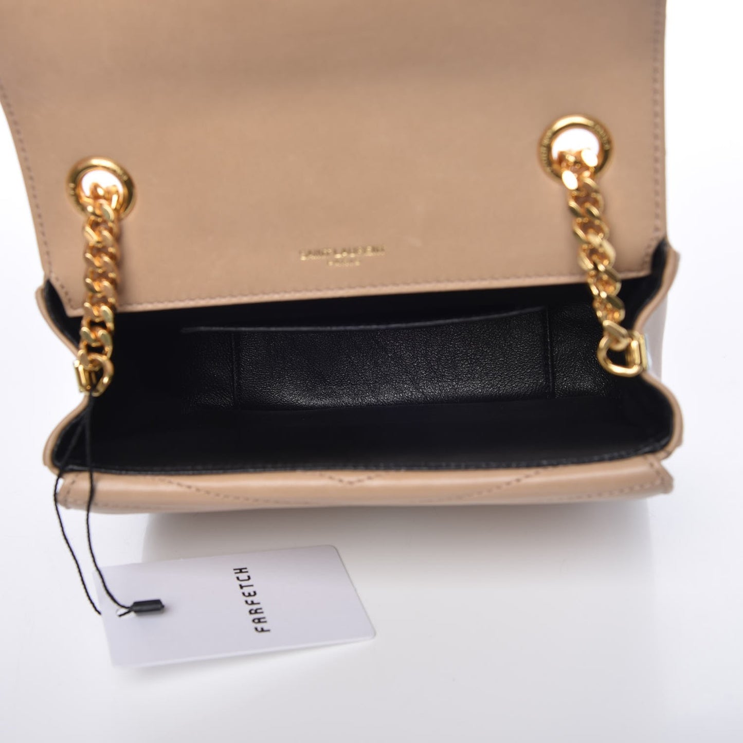 Lambskin Matelasse Chevron Monogram Small Sulpice Bag Sable Beige