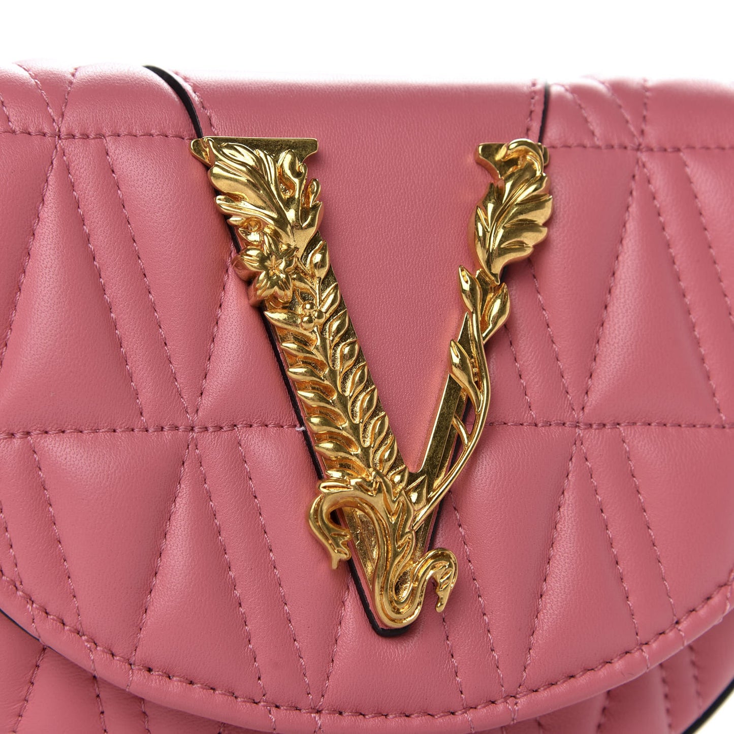 Nappa Quilted Virtus Belt Bag Pink