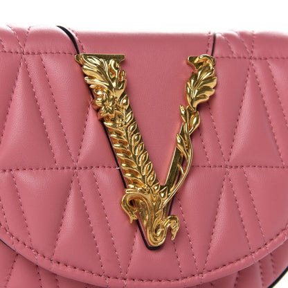 Versace Nappa Quilted Virtus Belt Bag Pink 9 of 9