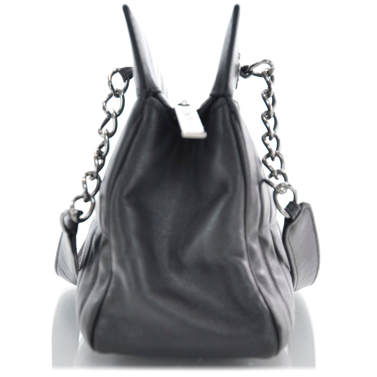 Lambskin Lax East West Shoulder Bag Black